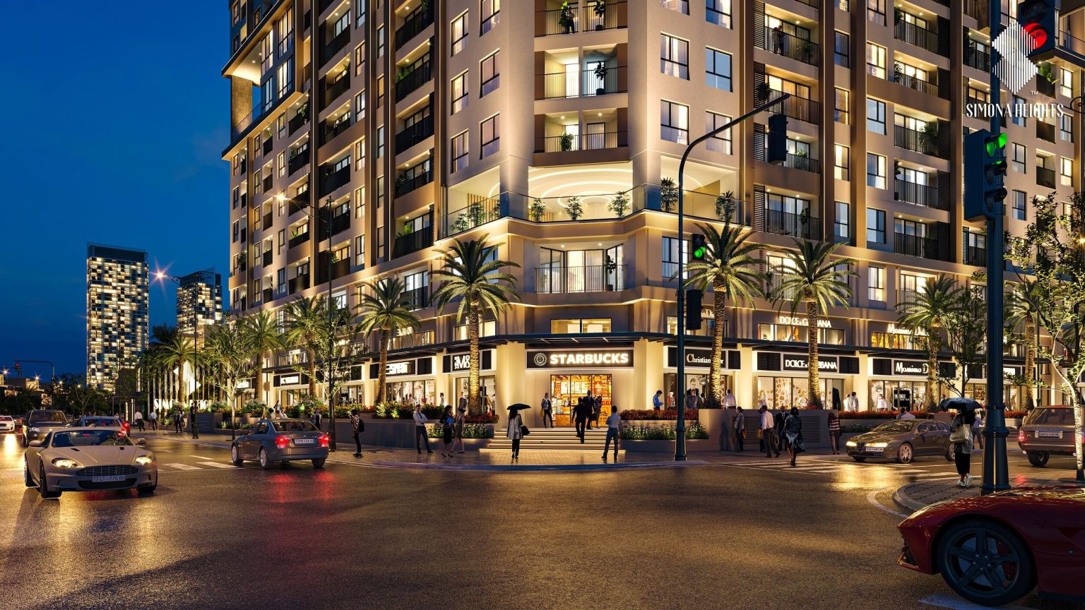 Shophouse thương mại dưới chân Simona Heights Quy Nhơn với cửa hàng tiện ích mua sắm sầm uất