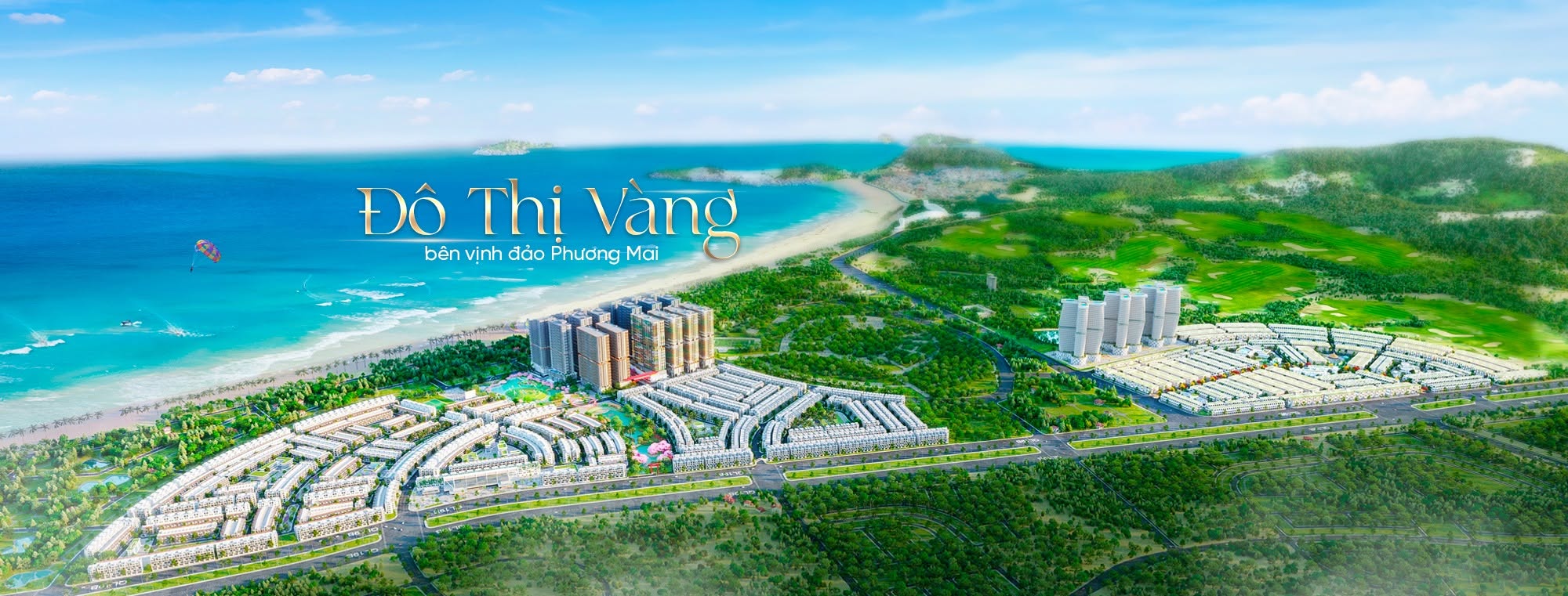 Phối cảnh tổng quan đại đô thị đất nền Nhơn Hội New City Quy Nhơn