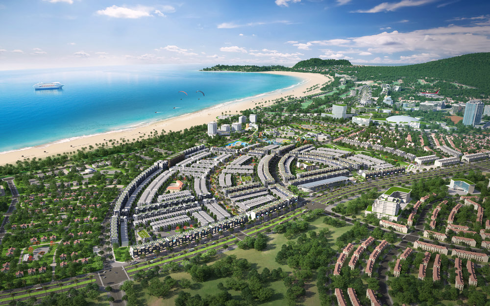 Phối cảnh hạ tầng và quy hoạch tổng thể Phân khu 2 Nhơn Hội New City