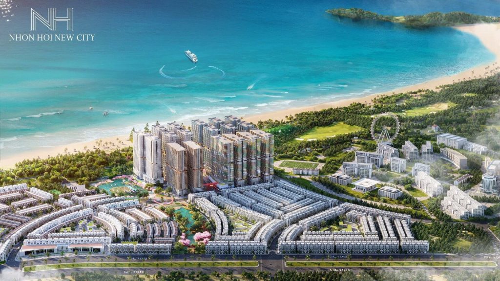 Phối cảnh hạ tầng và quy hoạch tổng thể Phân khu 4 Nhơn Hội New City