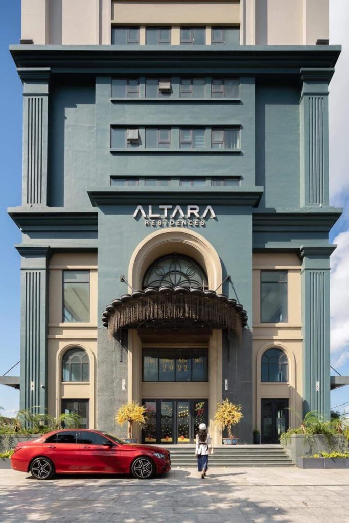 Sảnh đón sang trọng căn hộ Altara Residences Quy Nhơn