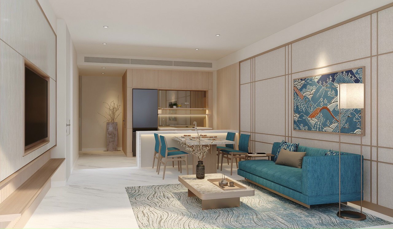 Thiết kế phòng ngủ căn hộ mẫu Takashi Ocean Suite Quy Nhơn