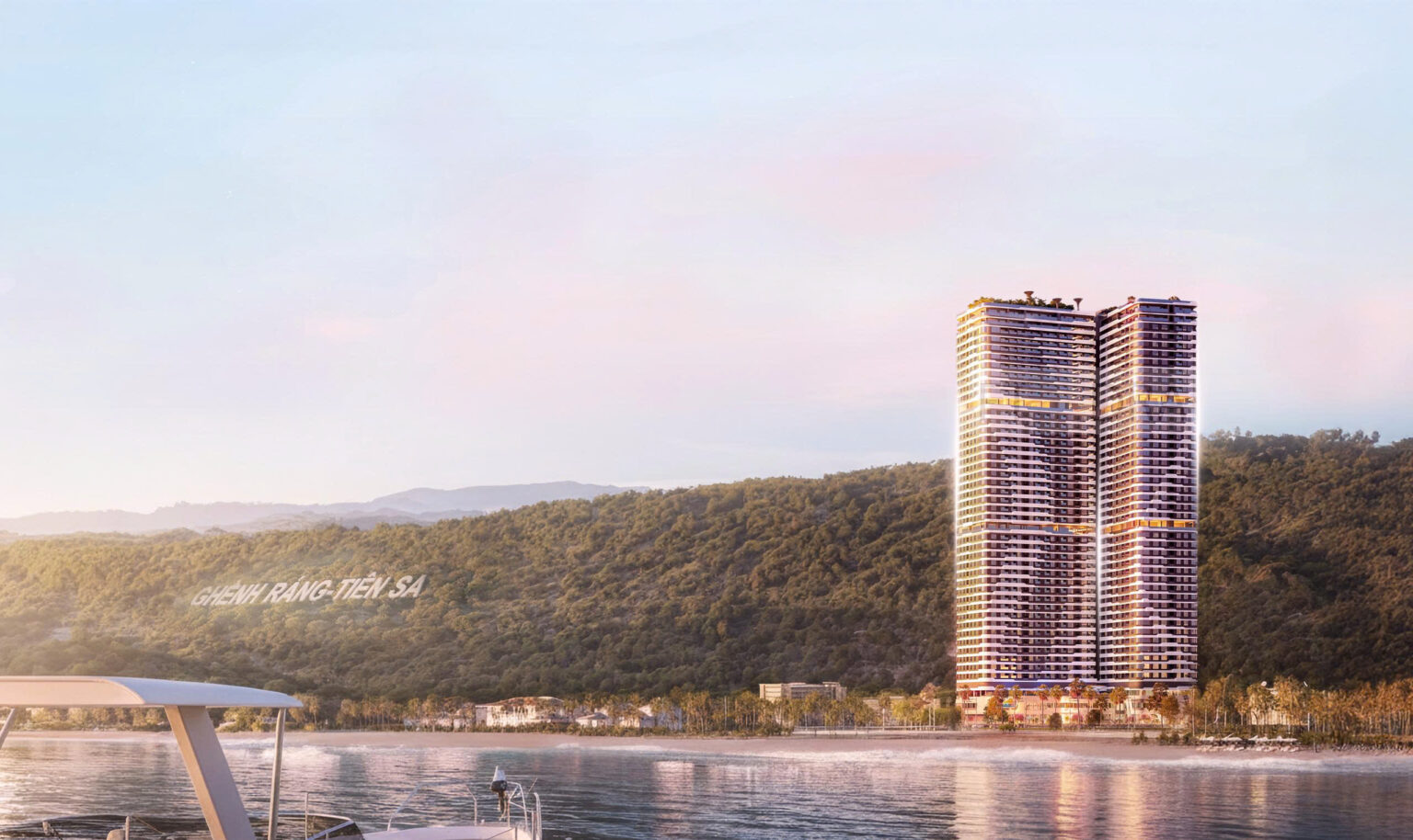Thiết kế kiến trúc tổng quan tòa nhà căn hộ cao cấp Oriva Bay Quy Nhơn