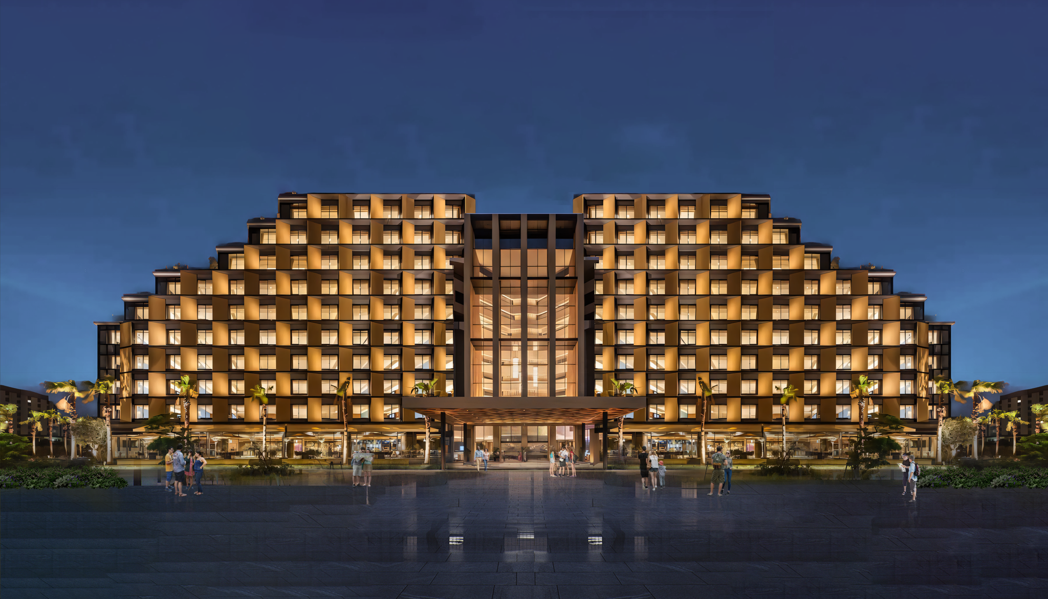 Cảnh quan khuôn viên dự án Fujia Beach Onsen Resort Gia Lai