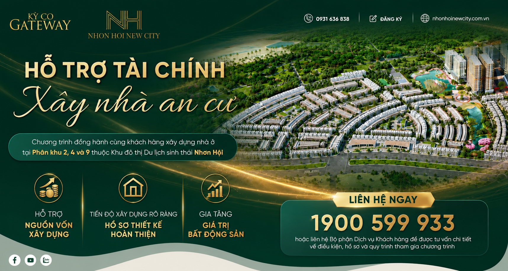 Chương trình hỗ trợ tài chính xây nhà an cư Nhơn Hội New City
