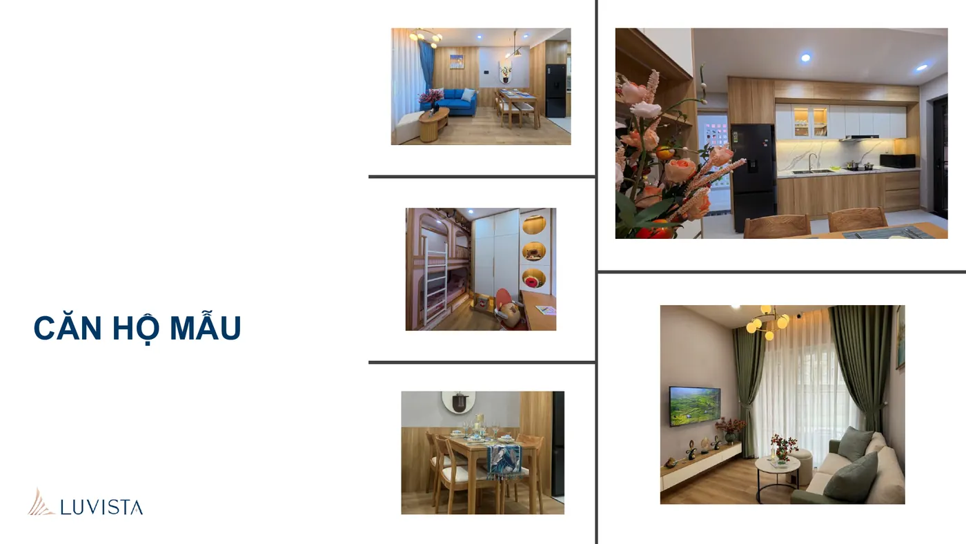 Không gian căn hộ mẫu Luvista Quy Nhơn