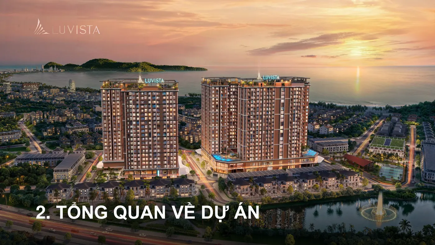 Phối cảnh tổng thể dự án Luvista Quy Nhơn đường Chế Lan Viên