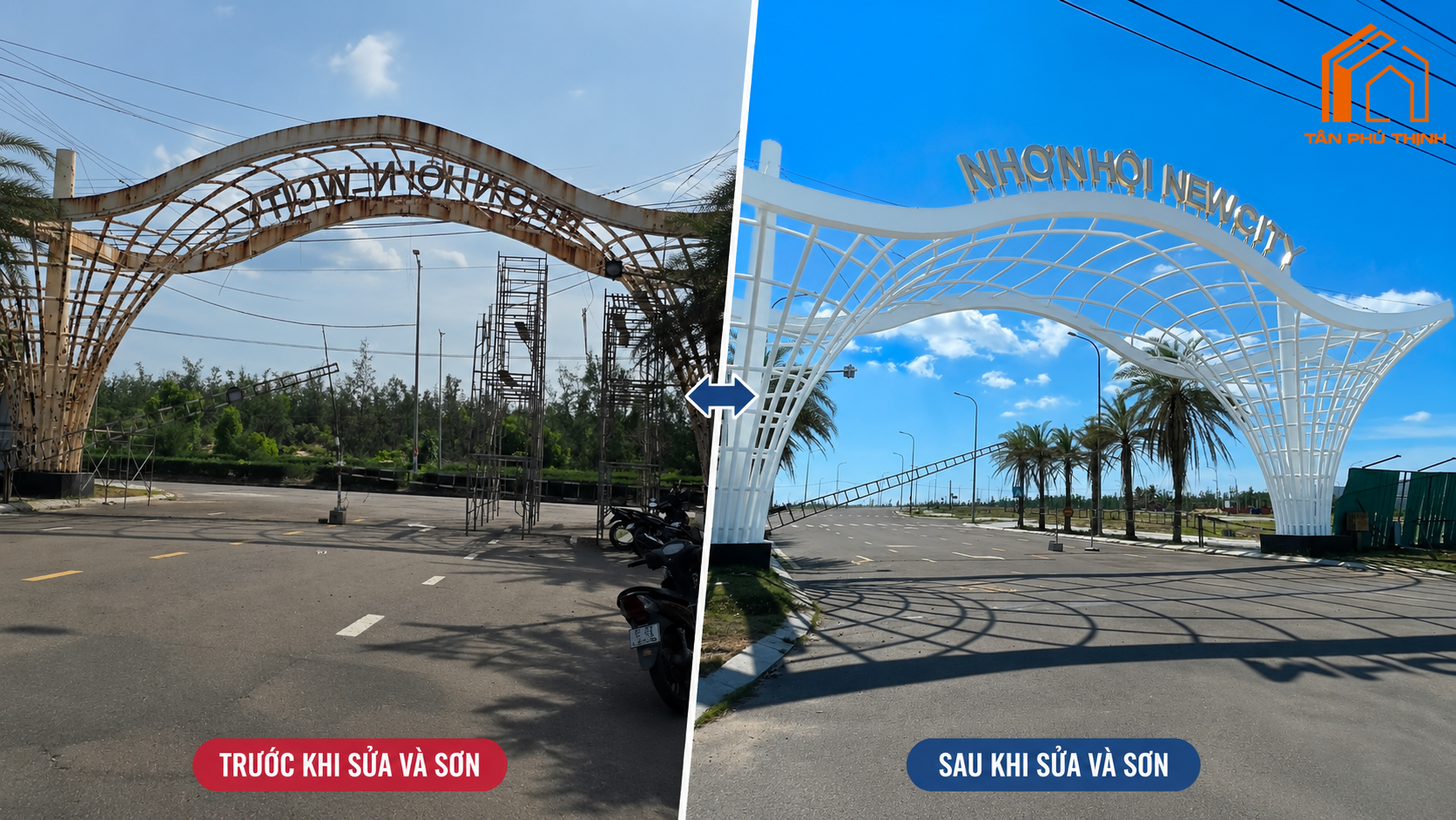 Tiến độ thi công hạ tầng và khu vực cổng Nhơn Hội New City Phân khu 4 thực tế mới nhất