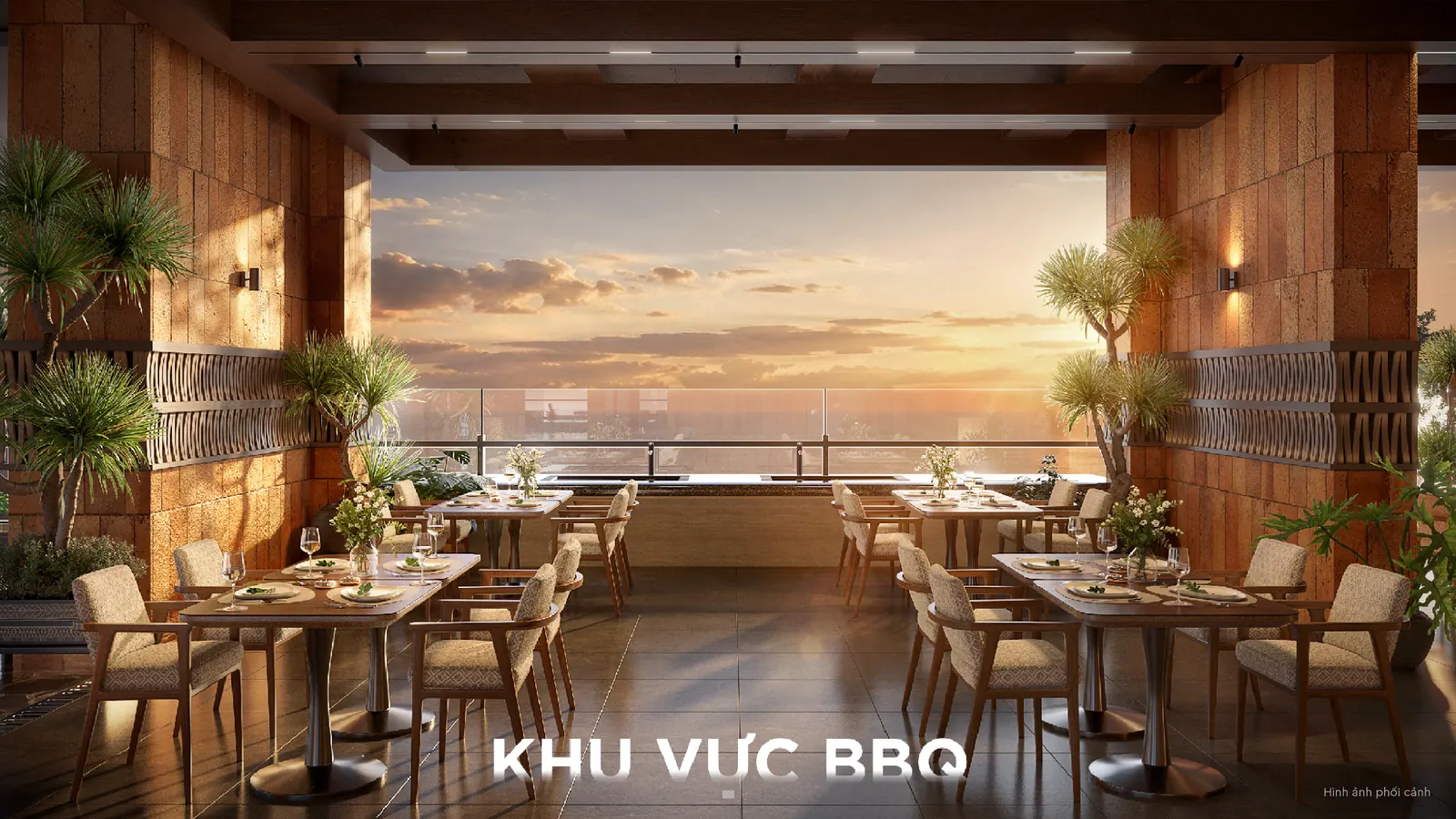 Q Terra Quy Nhơn khu vực BBQ nội khu