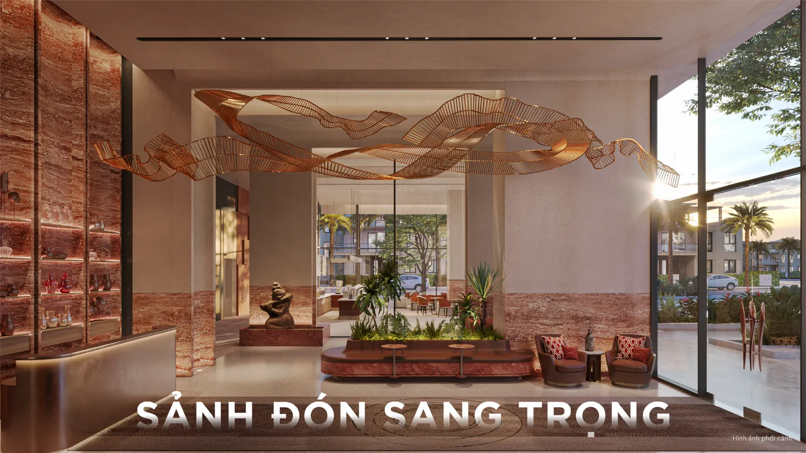 Q Terra Quy Nhơn sảnh đón tiếp và thương mại dịch vụ