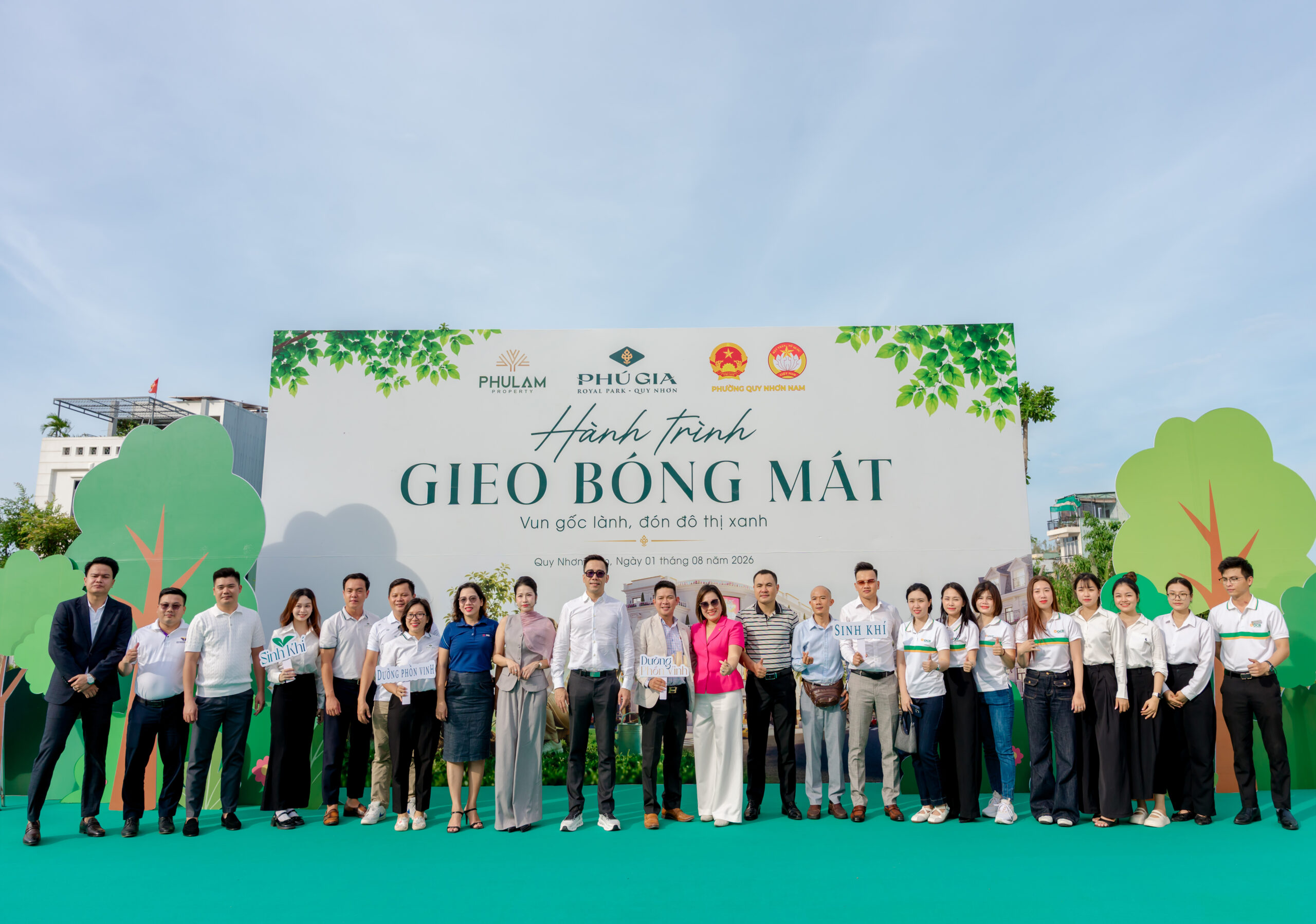 Sự kiện trồng cây xanh Phú Gia Living Garden tại Phú Gia Royal Park Quy Nhơn