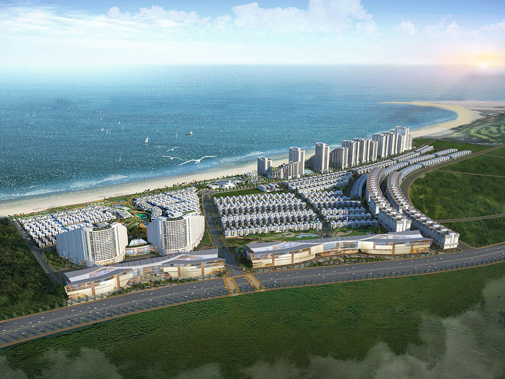 Thiết kế phối cảnh khu du lịch sinh thái Thiên Đường Xanh gần Nhơn Hội New City