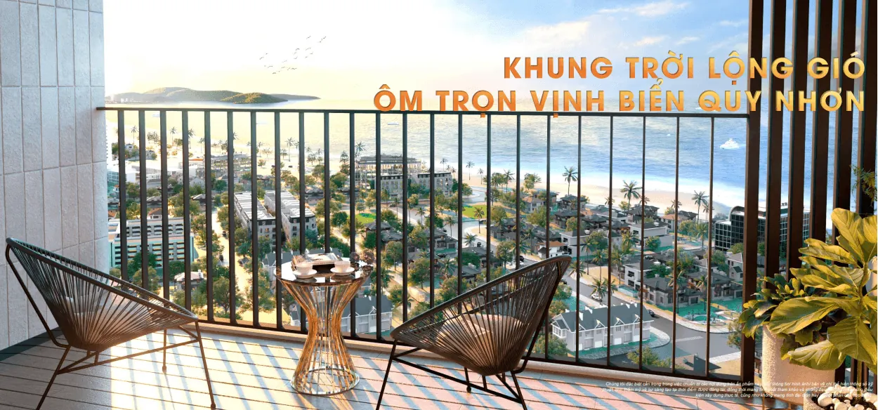 Tầm nhìn Vịnh Quy Nhơn từ căn hộ Luvista