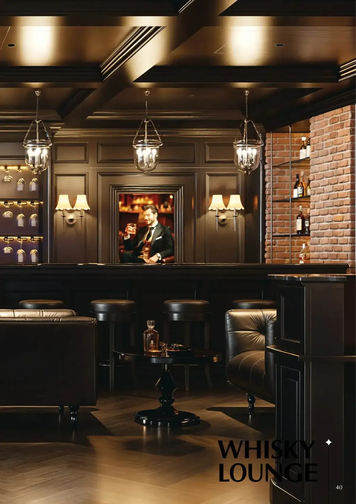 Thiết kế nội thất Whisky Lounge Oriva Bay Quy Nhơn