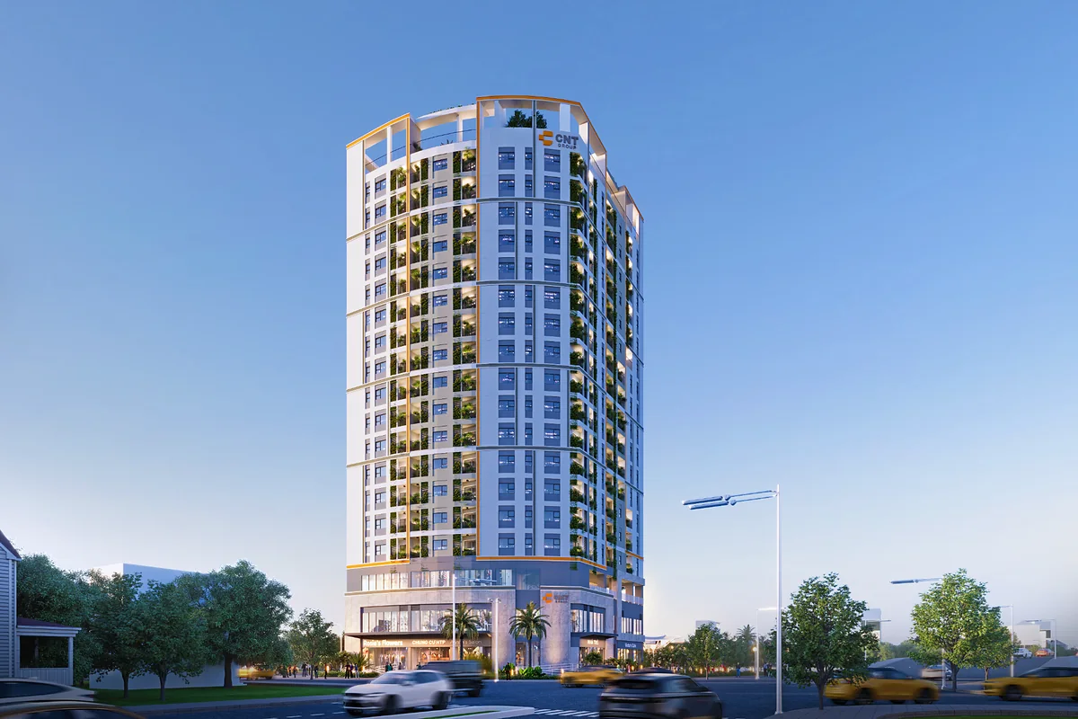 Mặt tiền dự án Cyra Estero Quy Nhơn Phối cảnh mặt tiền dự án Cyra Estero Quy Nhơn