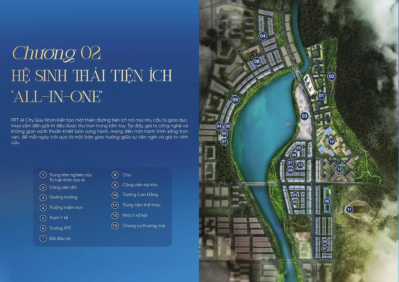 Hệ thống tiện ích FPT AI City Quy Nhơn