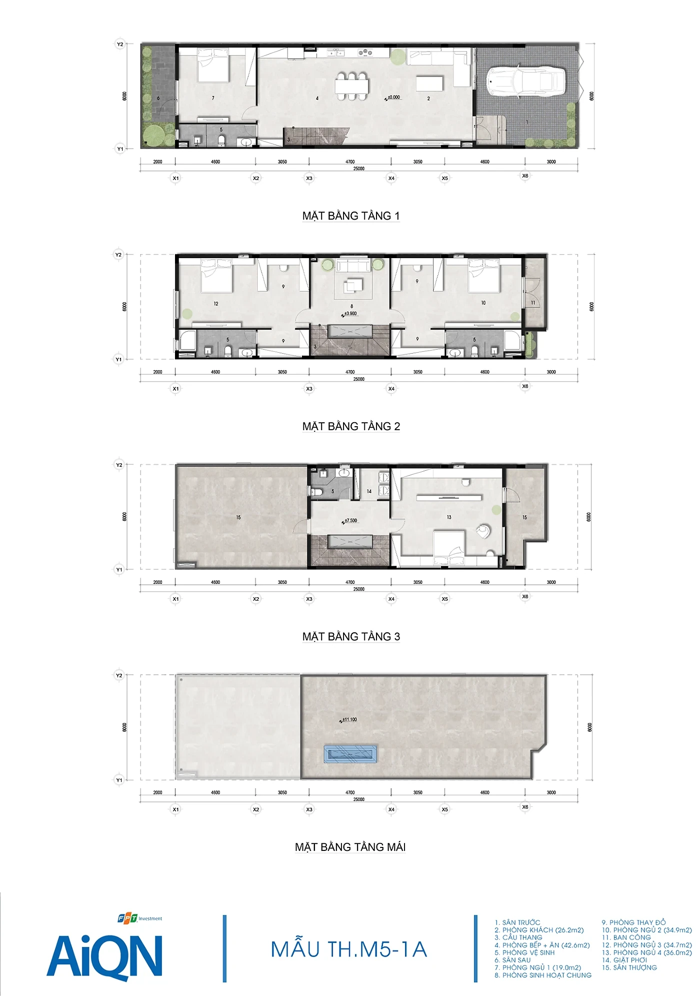 Mặt bằng mẫu TH.M5-1A FPT AI City Quy Nhơn