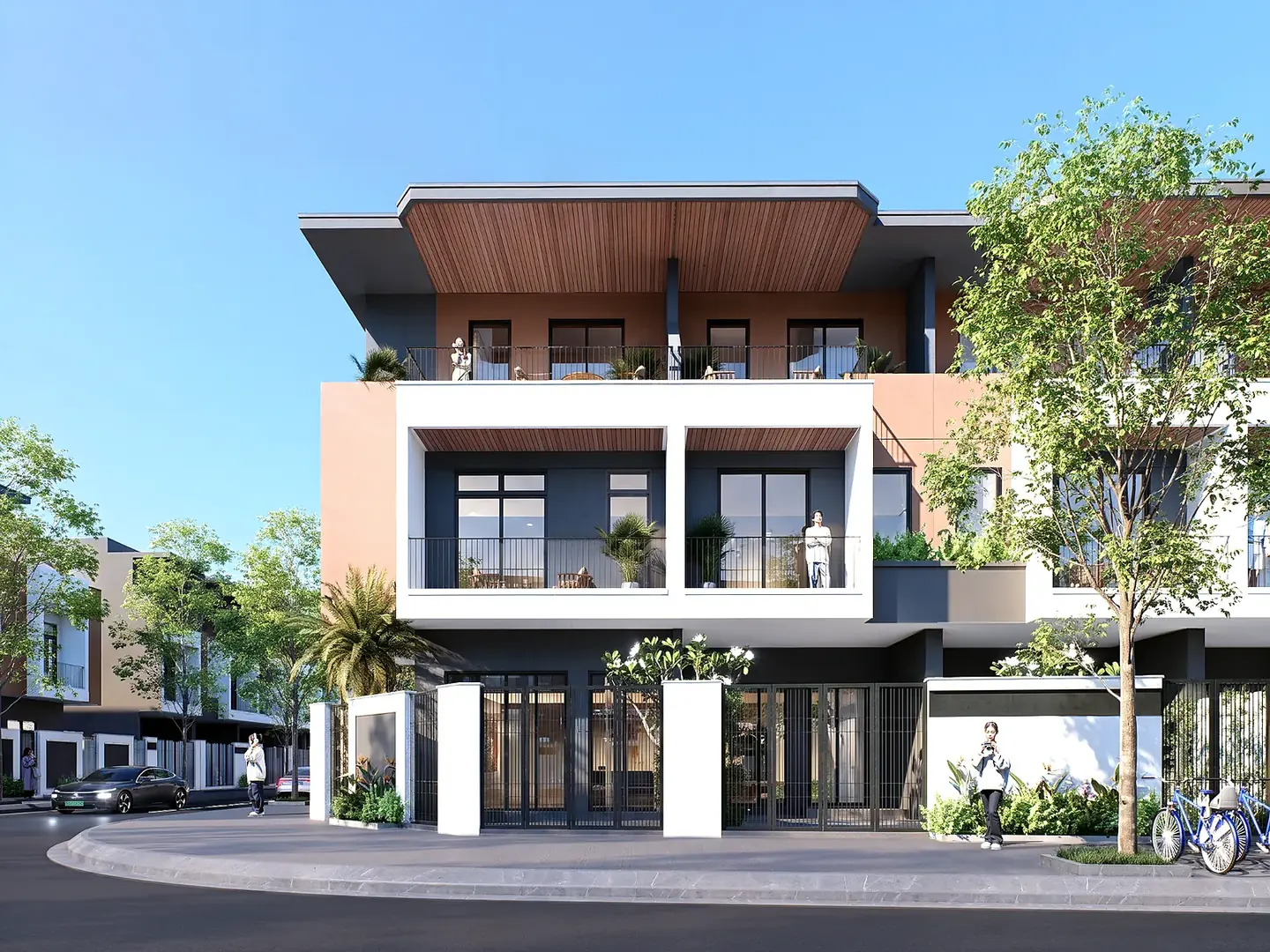 Phối cảnh nhà góc FPT AI City Quy Nhơn