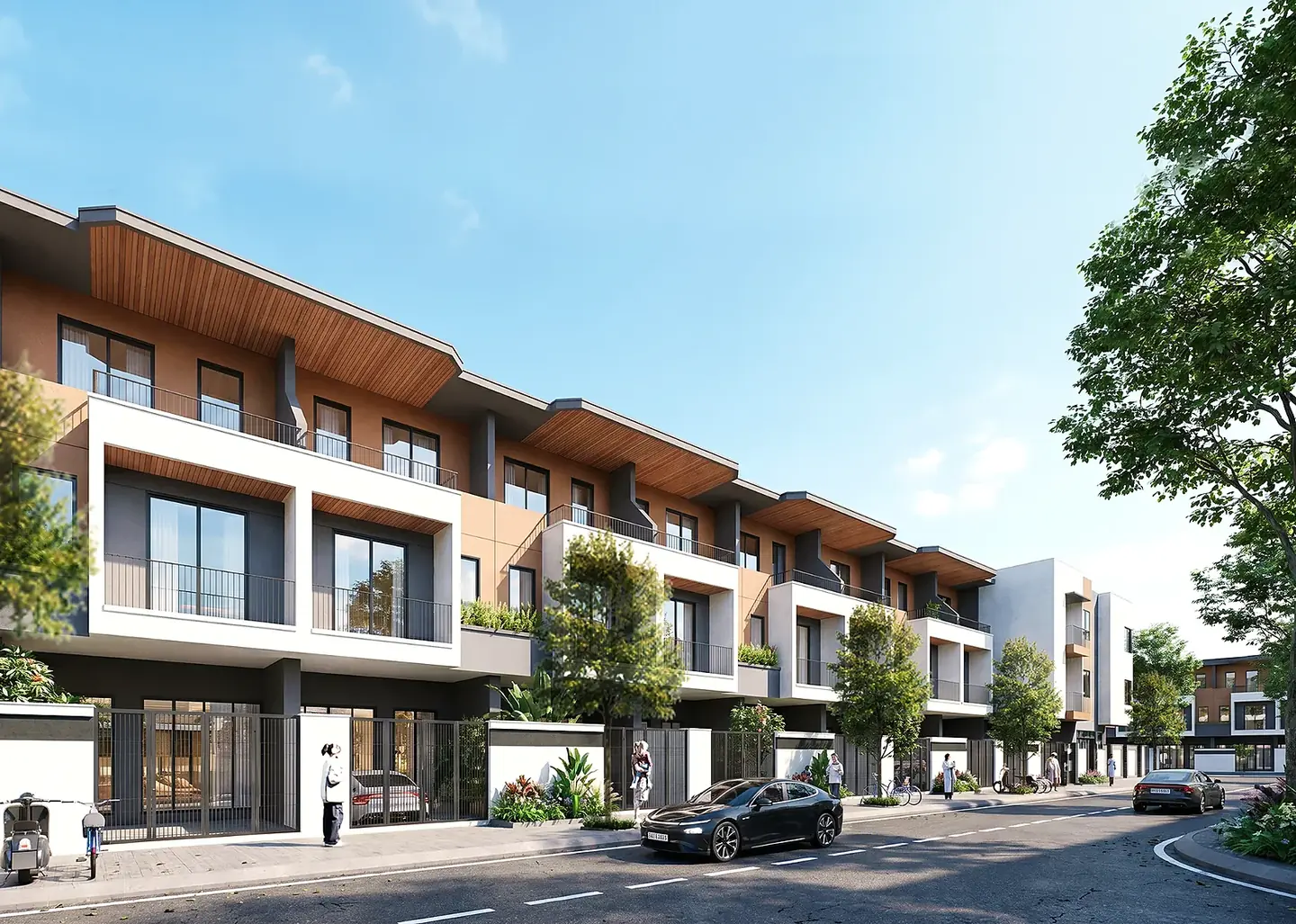 Phối cảnh dãy nhà phố FPT AI City Quy Nhơn