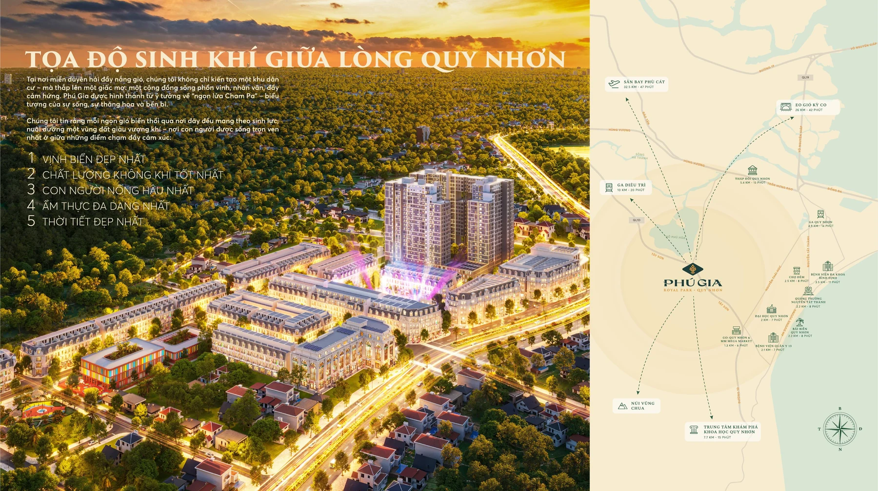 Vị trí Phú Gia Royal Park Quy Nhơn Sơ đồ vị trí và kết nối Phú Gia Royal Park Quy Nhơn trên trục Tây Sơn