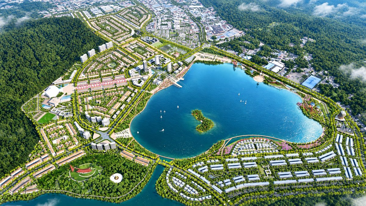 Phối cảnh quy hoạch Dự án Hồ Phú Hòa Quy Nhơn Phối cảnh quy hoạch Dự án Hồ Phú Hòa Quy Nhơn