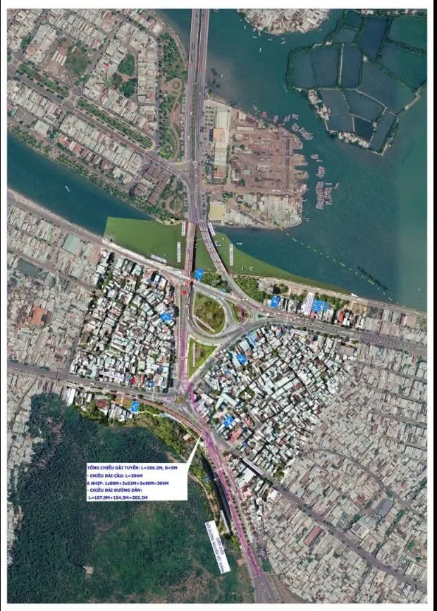 Sơ đồ khu vực mở rộng ngã 5 Đống Đa - Hoa Lư Quy Nhơn năm 2026