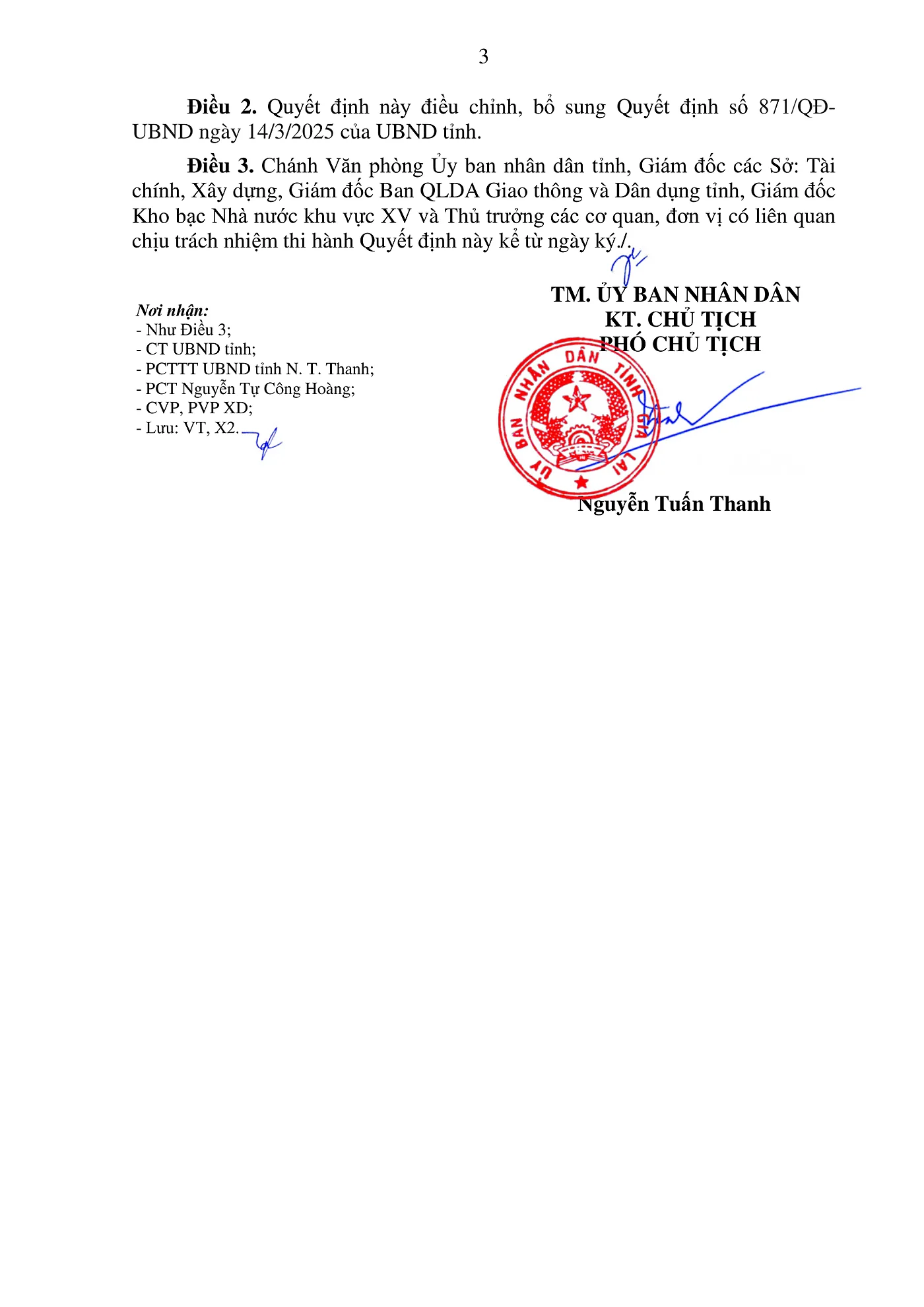 Trang 3 Quyết định 4194 QĐ-UBND về dự án ngã 5 Đống Đa - Hoa Lư Quy Nhơn