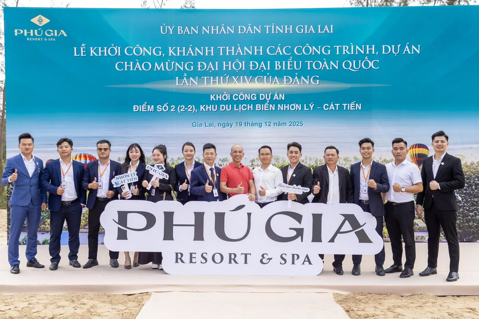 Đại diện Tân Phú Thịnh tham dự sự kiện khởi công FUJIA Beach Onsen Resort ngày 19/12/2025
