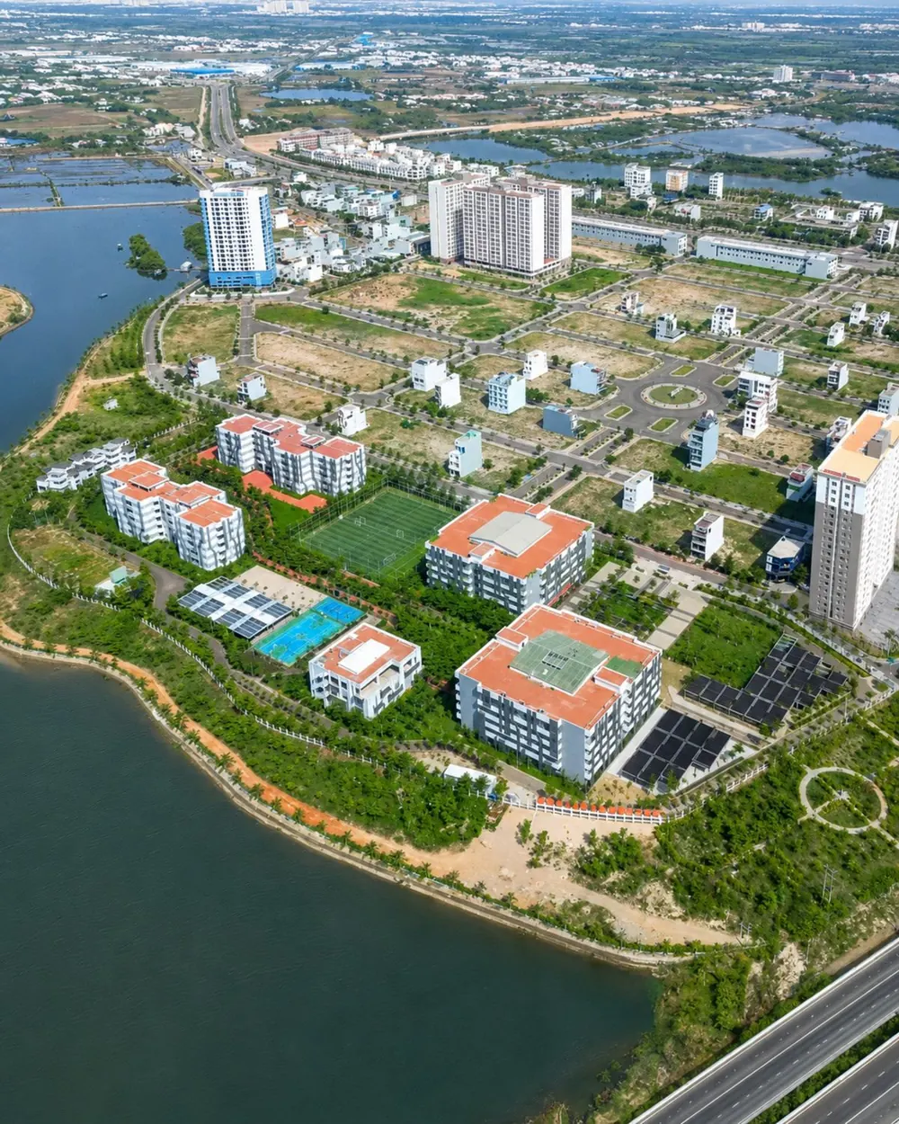 Toàn cảnh khu đô thị An Phú Thịnh Quy Nhơn ven sông