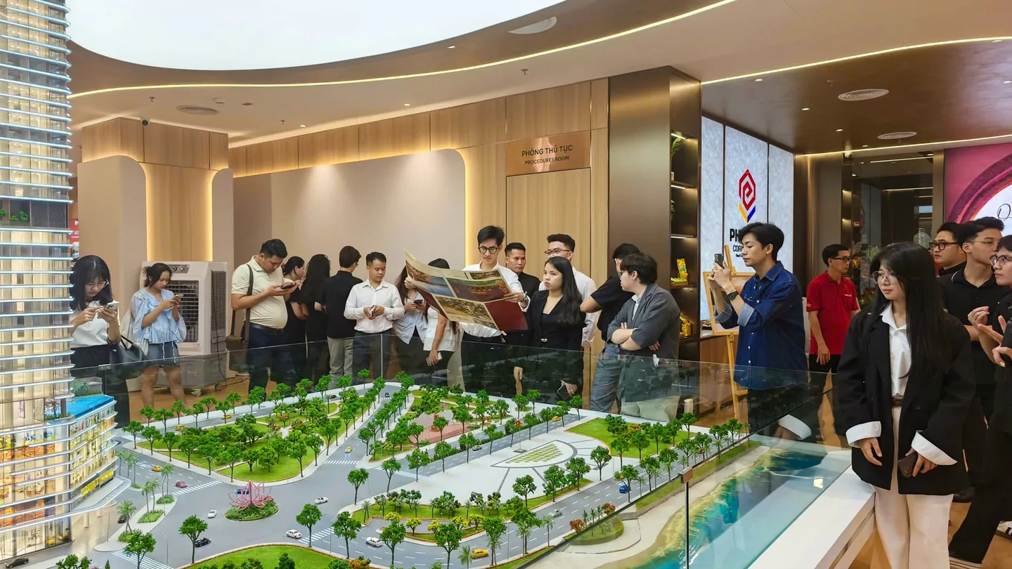 Sa bàn Q Terra Quy Nhơn tại Sales Gallery Hà Nội Sa bàn dự án Q Terra Quy Nhơn tại Sales Gallery Hà Nội