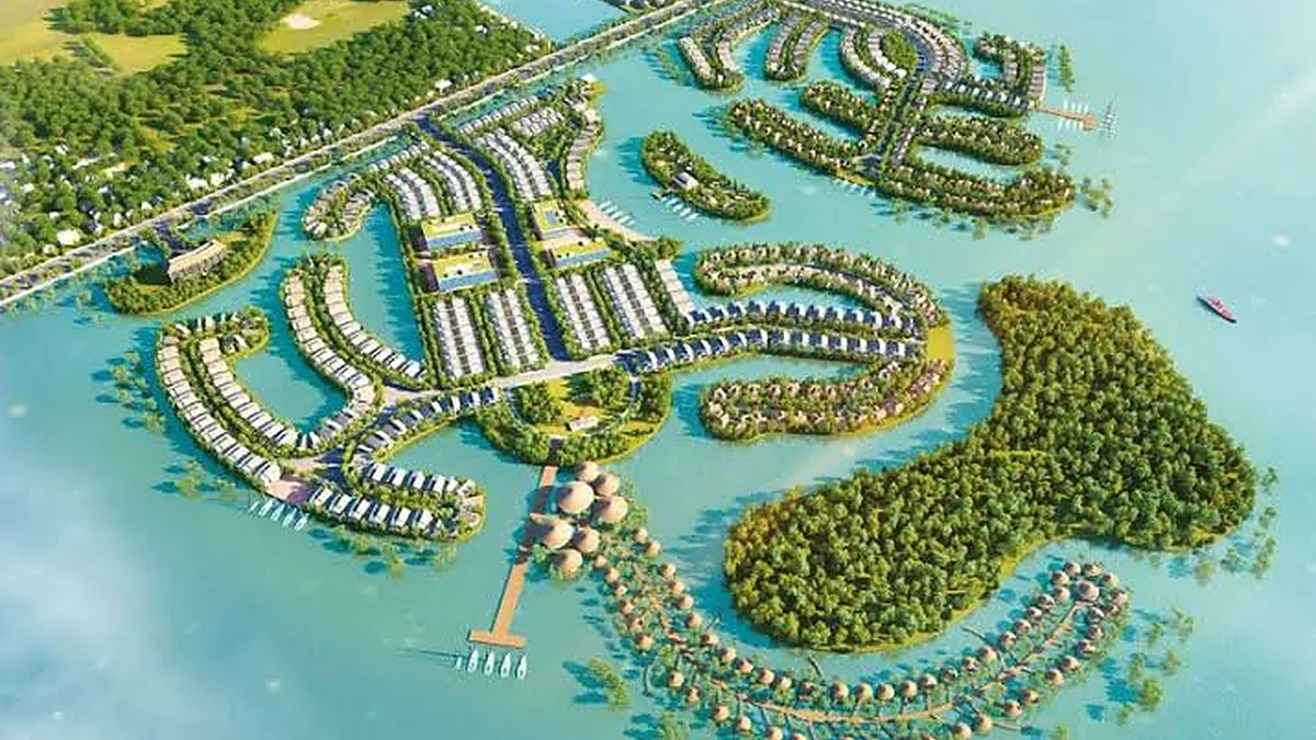 Phối cảnh tham khảo Thị Nại Eco Bay Quy Nhơn trong bối cảnh điều chỉnh quy hoạch chi tiết tỷ lệ 1/500 năm 2026