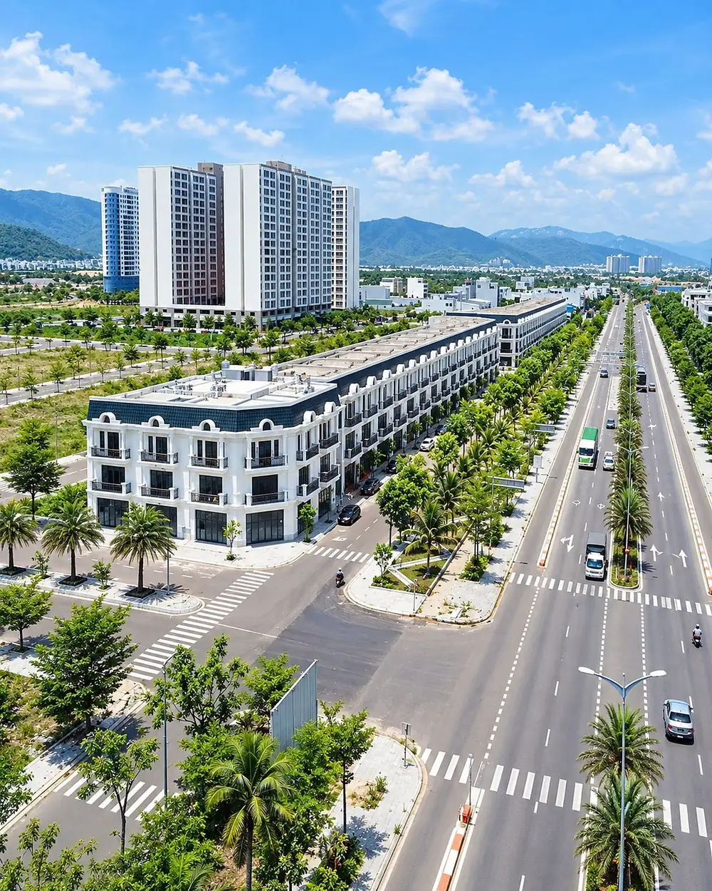 Khu vực nhà phố và chung cư trong khu đô thị An Phú Thịnh Quy Nhơn